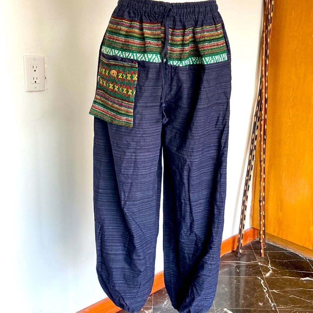 Embroidered  Thailand pants 